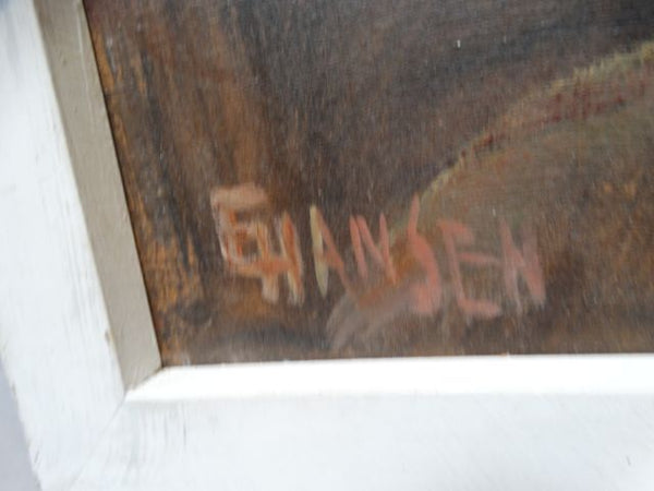 Ejnar Hansen “Pensive Woman” Oil on Canvas