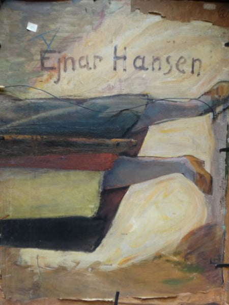 Ejnar Hansen “Pensive Woman” Oil on Canvas