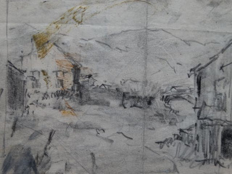 Walt Lee: Sketches, Rough of House and Outbuilding