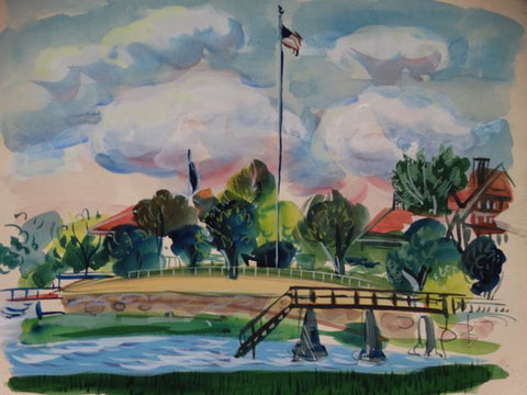Yacht Club watercolor