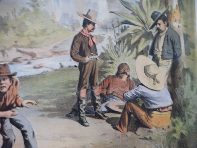 BEACON LIGHTS Original Silent movie poster Circa 1910 Banditos p1458