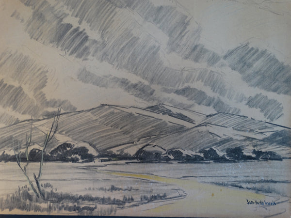 Sam Hyde Harris: California Hillside Sketch #8