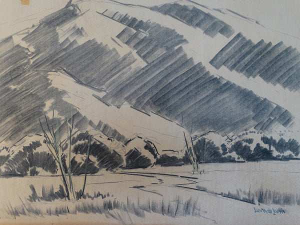 Sam Hyde Harris: Mountain Landscape Sketch #9
