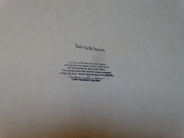 Sam Hyde Harris: California Harbor Sketch #13