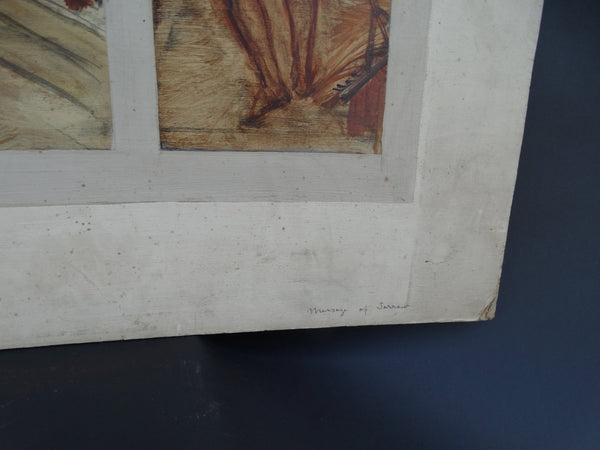 Ejnar Hansen: Family at Dinner Mural Study