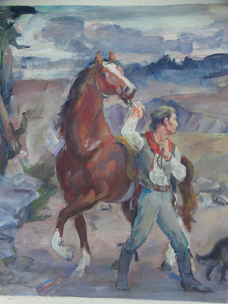 Ejnar Hansen: Yerington, Nevada (mural study)