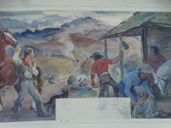 Ejnar Hansen: Yerington, Nevada (mural study)
