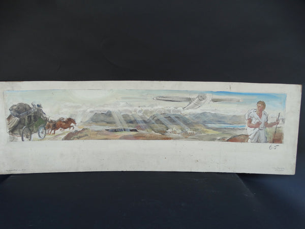 Ejnar Hansen: The Journey West: California Mural Color Study