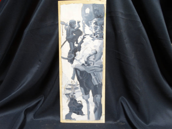 Albert Londraville Grisaille Study for Barbary Pirate Print