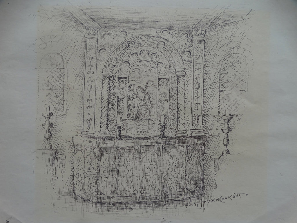 Bess Haddon Canright: Altar Scene