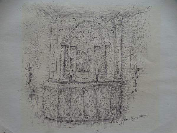 Bess Haddon Canright: Altar Scene
