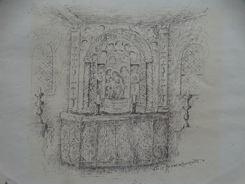 Bess Haddon Canright: Altar Scene