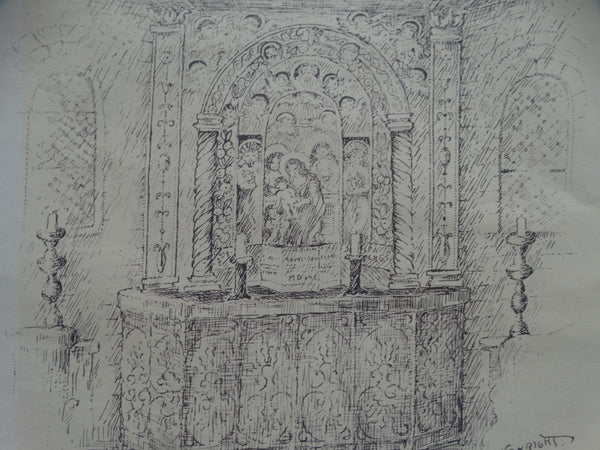 Bess Haddon Canright: Altar Scene