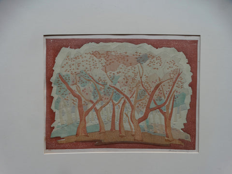 Anders Aldrin: Sycamore Grove (pastel shades) Blockprint
