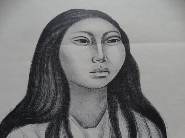 Raoul Anguiano "Doncella (Maiden)" 1951 lithograph