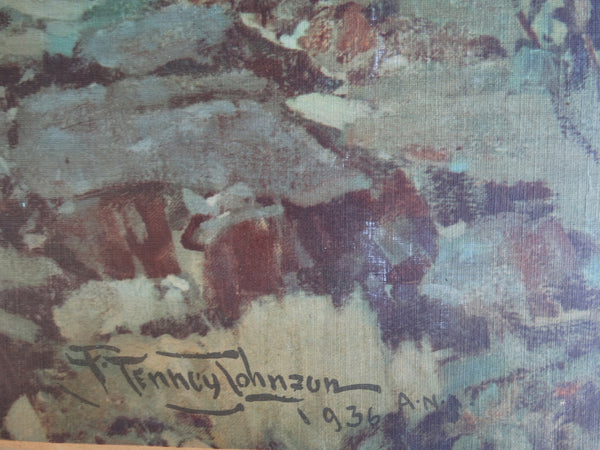 Frank Tenney Johnson "Guardian of the Herd" 1936 lithograph P2134