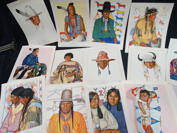 Winold Reiss - collection of Native American portraits (lithographs)