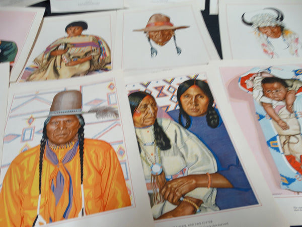 Winold Reiss - collection of Native American portraits (lithographs)