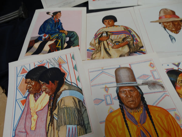 Winold Reiss - collection of Native American portraits (lithographs)