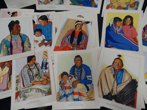 Winold Reiss - collection of Native American portraits (lithographs)