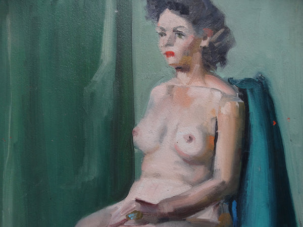 Albert J Londraville Seated Nude (with Buddha on the Back) 1950 P2149