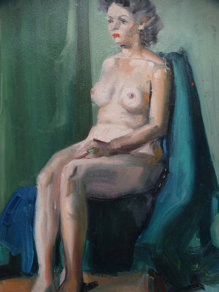 Albert J Londraville Seated Nude (with Buddha on the Back) 1950 P2149