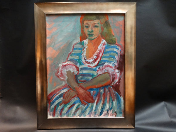 Anders Aldrin r of a Girl In A Striped Dress P2194
