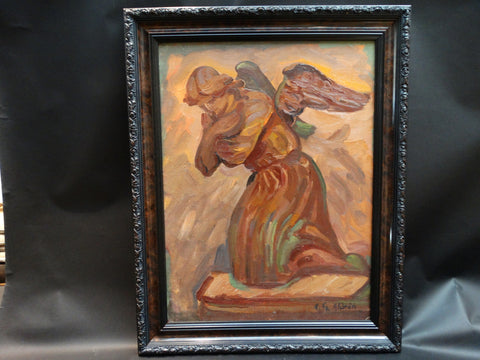 Anders Aldrin: Praying Angel Painting