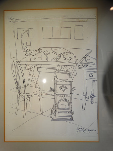 Dorr Hodgson Bothwell: Sketch of Paris Studio, 1949