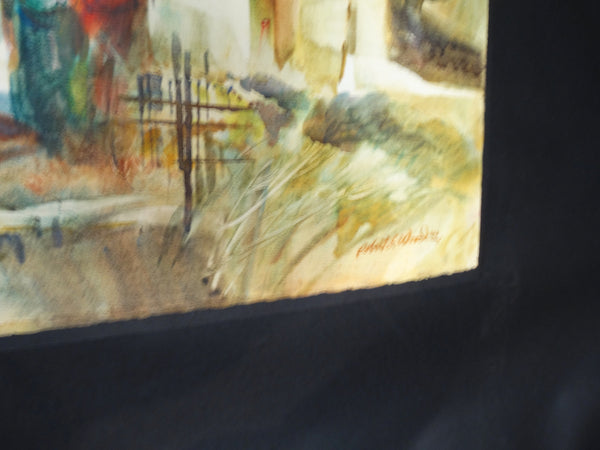 Robert E. Wood: Taos watercolor P2208