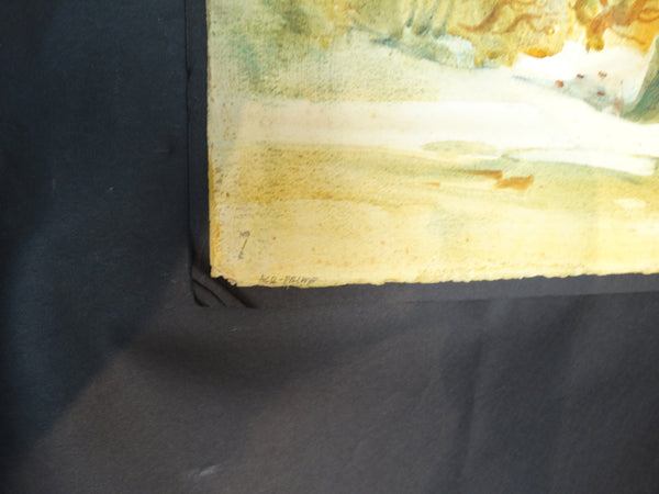 Robert E. Wood: Taos watercolor P2208