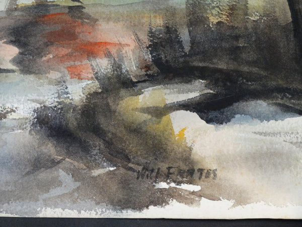 Will Frates: California Barn Watercolor