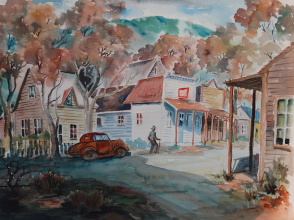 Will Frates: City Street Watercolor