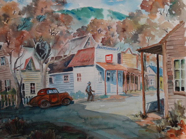 Will Frates: City Street Watercolor