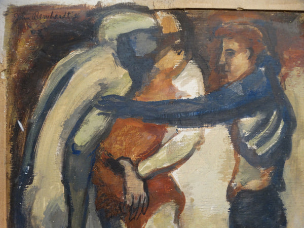 John Bernhardt Figure Group Rare Early Work 1946