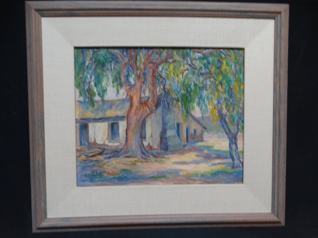 Mabel Sumerlin Landscape: Adobe House, oil on canvas