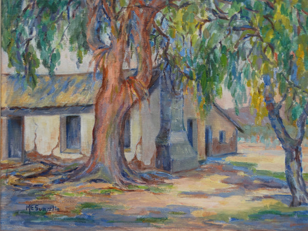 Mabel Sumerlin Landscape: Adobe House, oil on canvas