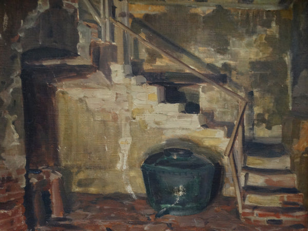 Clark Provins: Still Life in Basement, 1938