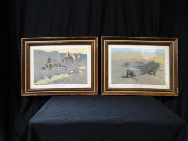 Frederic Remington western prints - Pair P2280, P2281