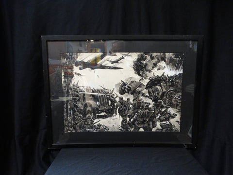 Combat Watercolor - WWII