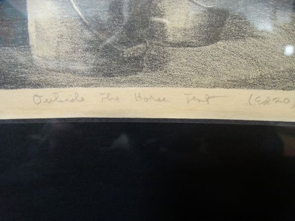 Chang Reynolds: Outside the Horse Tent lithograph 1940s