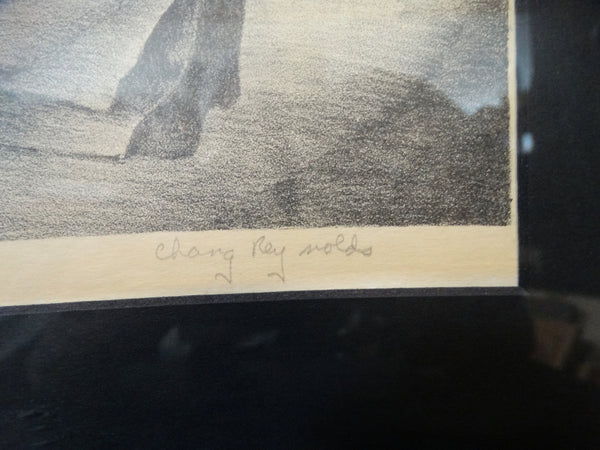 Chang Reynolds: Outside the Horse Tent lithograph 1940s