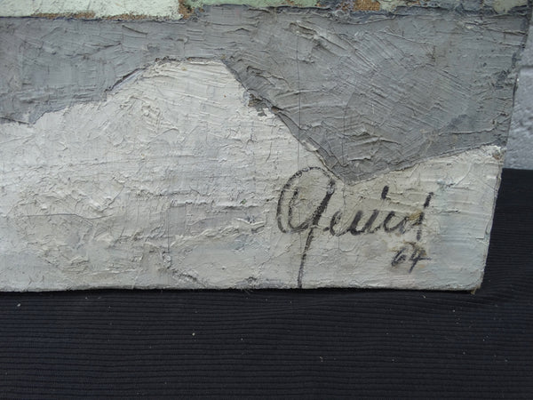 Town Roofs - Oil on Canvas