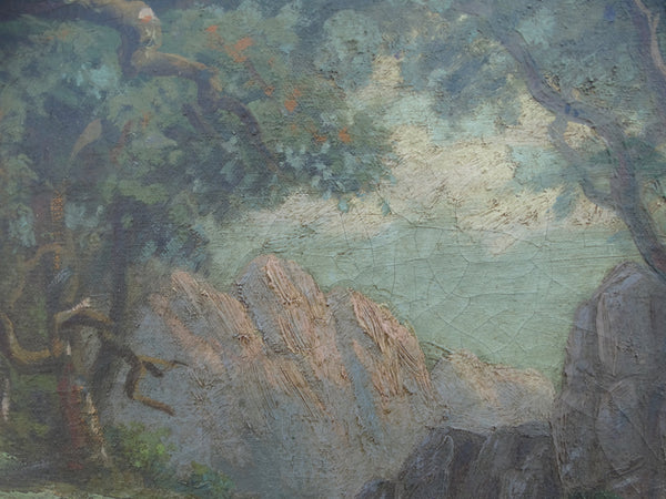 The Great Oak In the Woods - oil on canvas 1930s