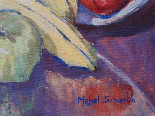 Mabel Sumerlin: Still Life Apples & Bananas, 1930 P2379