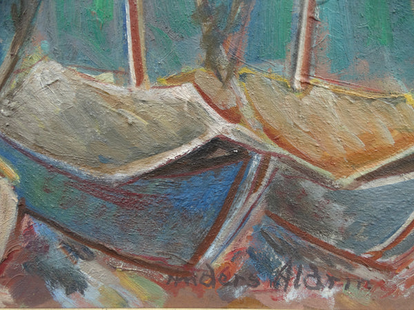 Anders Aldrin: Sailboats in Harbor, 1962