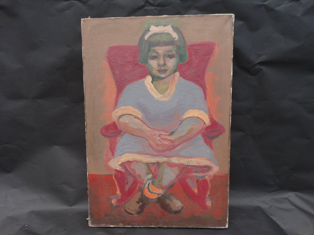 Anders Aldrin: Little Girl on Red Chair, 1939