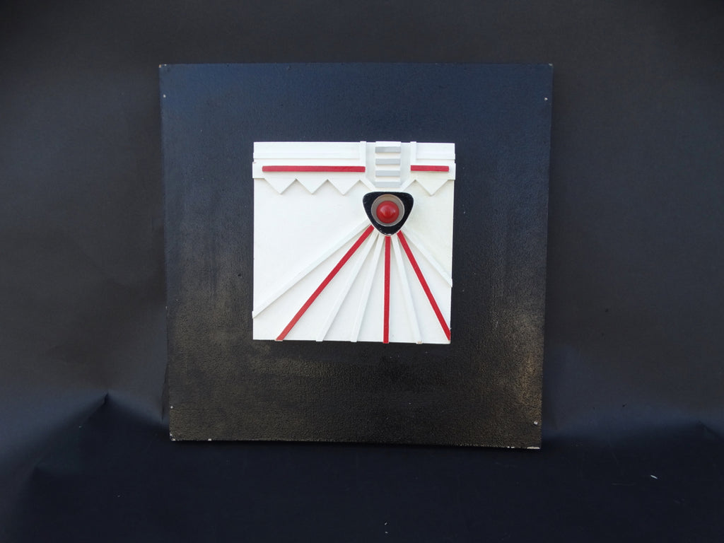 Painted Wooden Sculpture in Low Relief, Assembly by Marcus Pim 1964