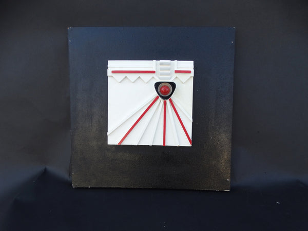 Painted Wooden Sculpture in Low Relief, Assembly by Marcus Pim 1964