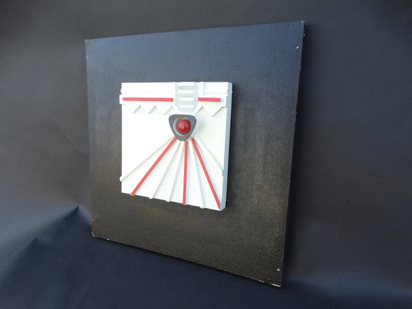 Painted Wooden Sculpture in Low Relief, Assembly by Marcus Pim 1964